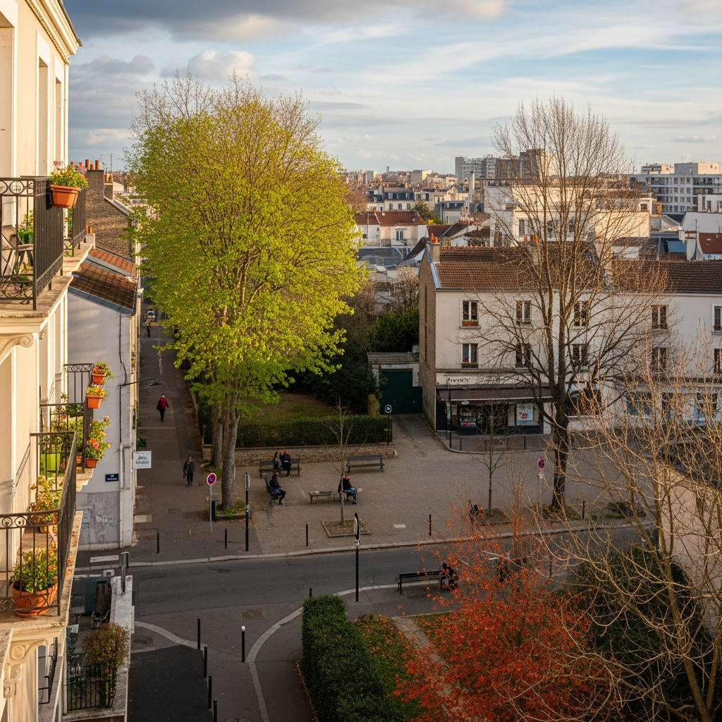 Vue de la maison pour estimation dans la rue des Acacias à L'Haÿ-les-Roses 94240