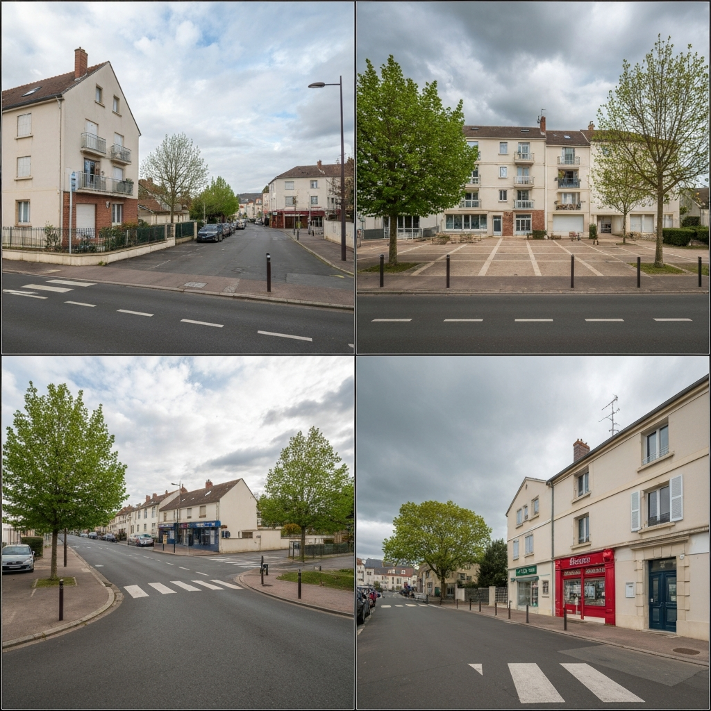 Vue de la façade d'une maison sur la rue des Lilas à L'Haÿ-les-Roses, 94240