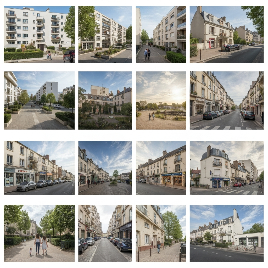 Vue de la Rue des Coquelicots à L'Haÿ-les-Roses 94240