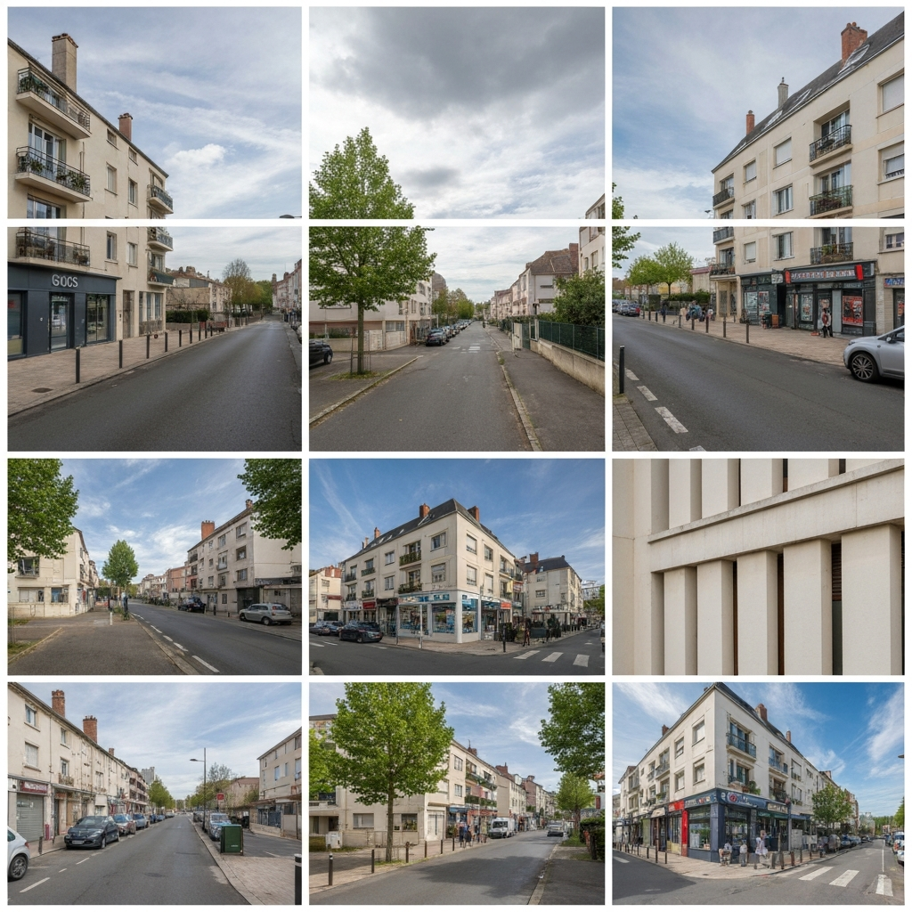 Vue de la rue des Marronniers à L'Haÿ-les-Roses 94240 avec des informations immobilières