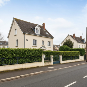 Vue de la Rue du Puits à L'Haÿ-les-Roses avec indication du prix au mètre carré