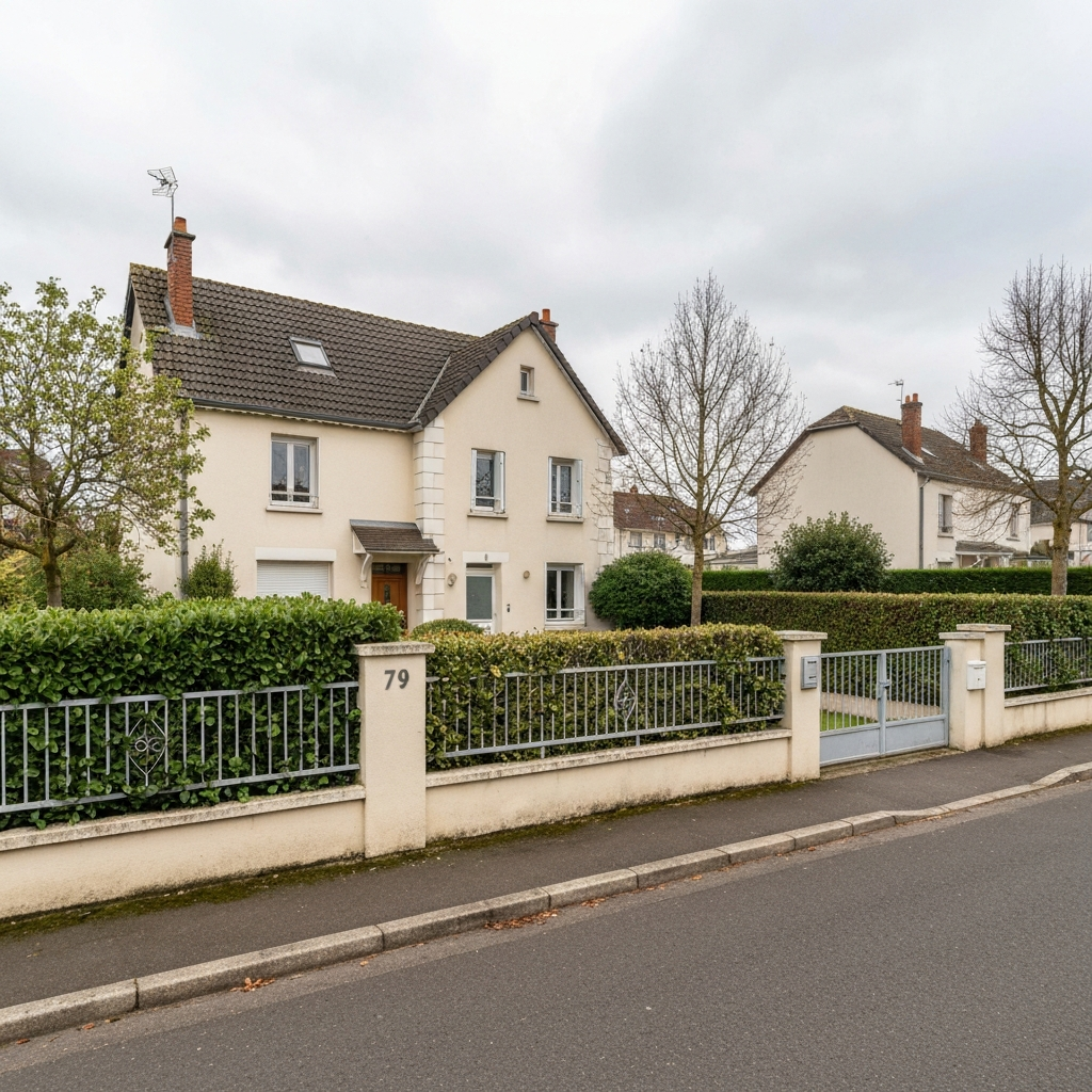 Vue de la maison pour estimation sur la rue Michel Collard à L'Haÿ-les-Roses 94240