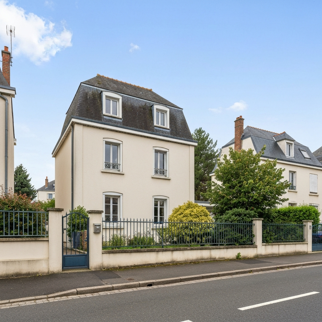 Vue de la rue Eugène Varlin à L'Haÿ-les-Roses, montrant des propriétés immobilières