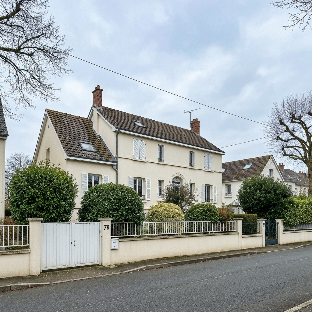 Vue de la rue Léon Blum à L'Haÿ-les-Roses 94240 avec des informations immobilières