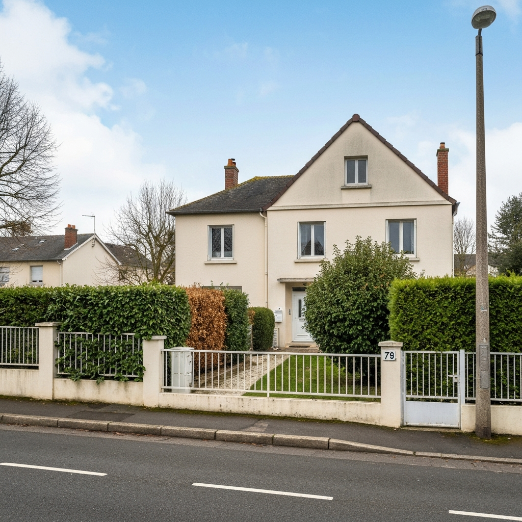 Vue d'une maison pour estimation sur la rue Napoléon III à L'Haÿ-les-Roses, 94240