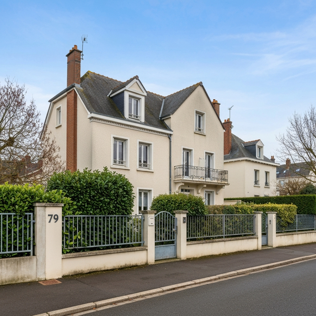 Vue de la maison à estimer sur la rue Paul Bert à L'Haÿ-les-Roses, 94240