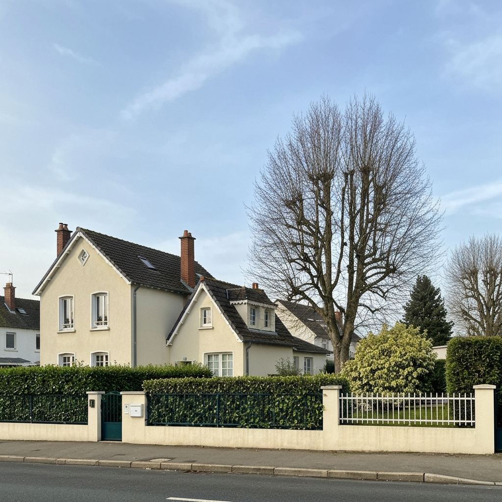 Vue de la rue Monseigneur Carme à L'Haÿ-les-Roses, 94240